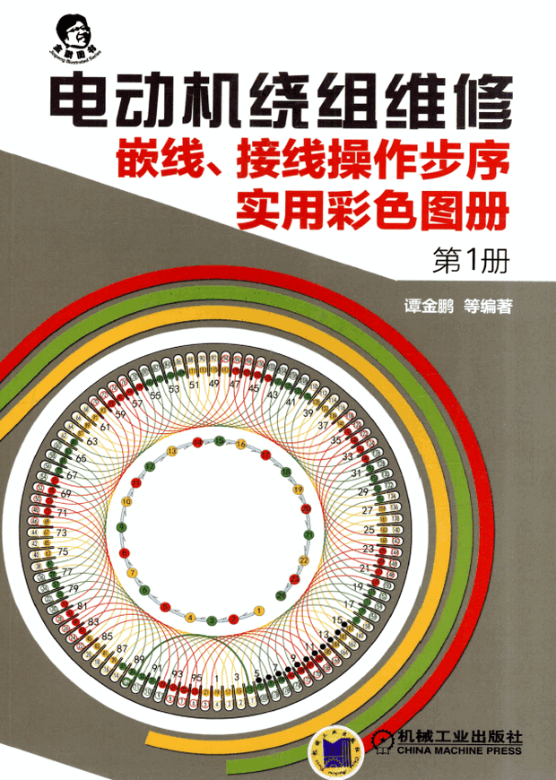 电动机绕组维修嵌线、接线操作步序实用彩色图册第1册